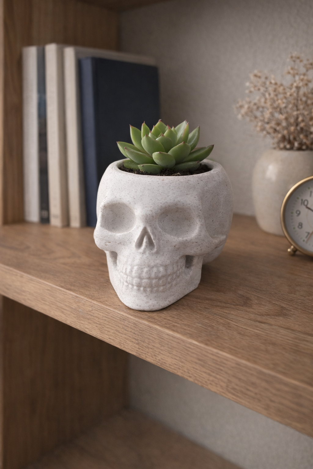 skull planter