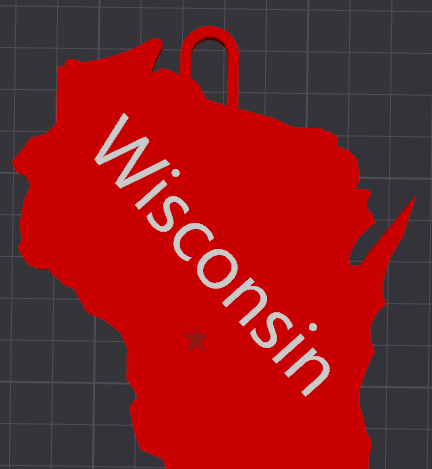 Wisconsin Hanging/Standing Decoration
