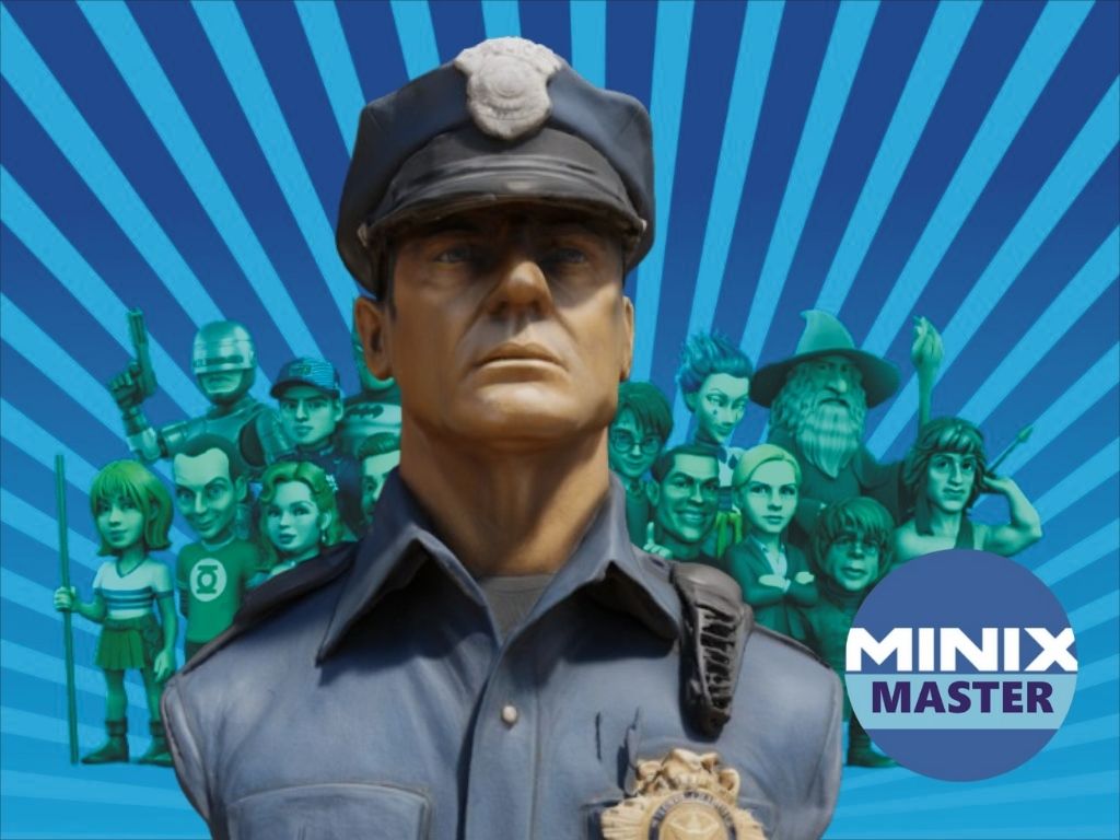 bust of policeman