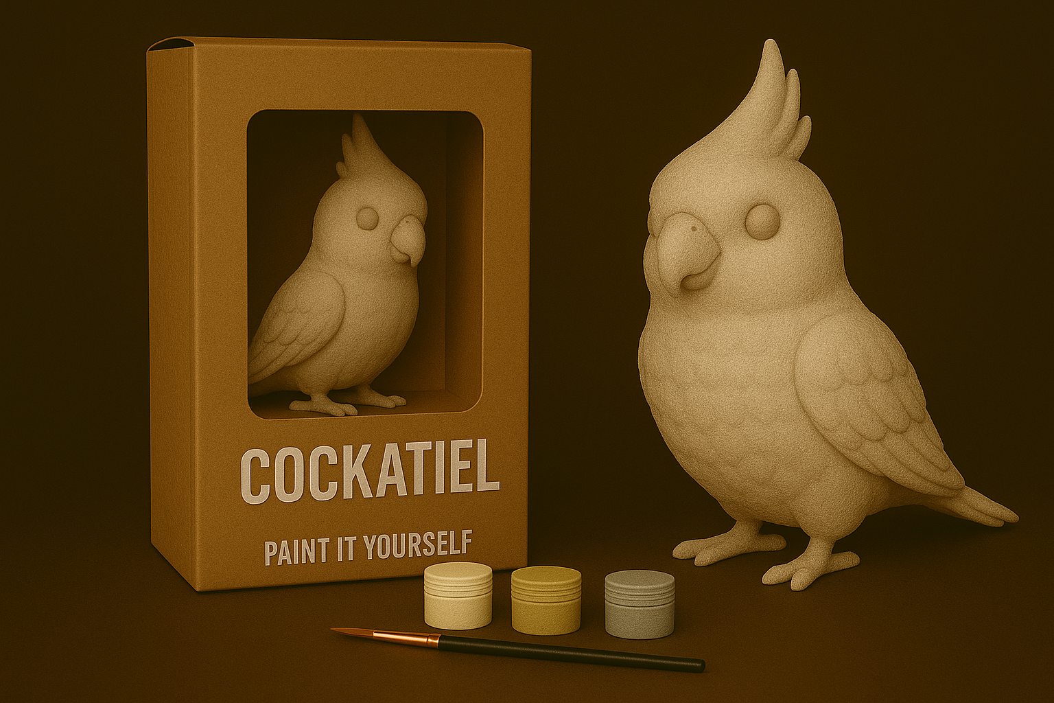 Cockatiel – Paint-It-Yourself