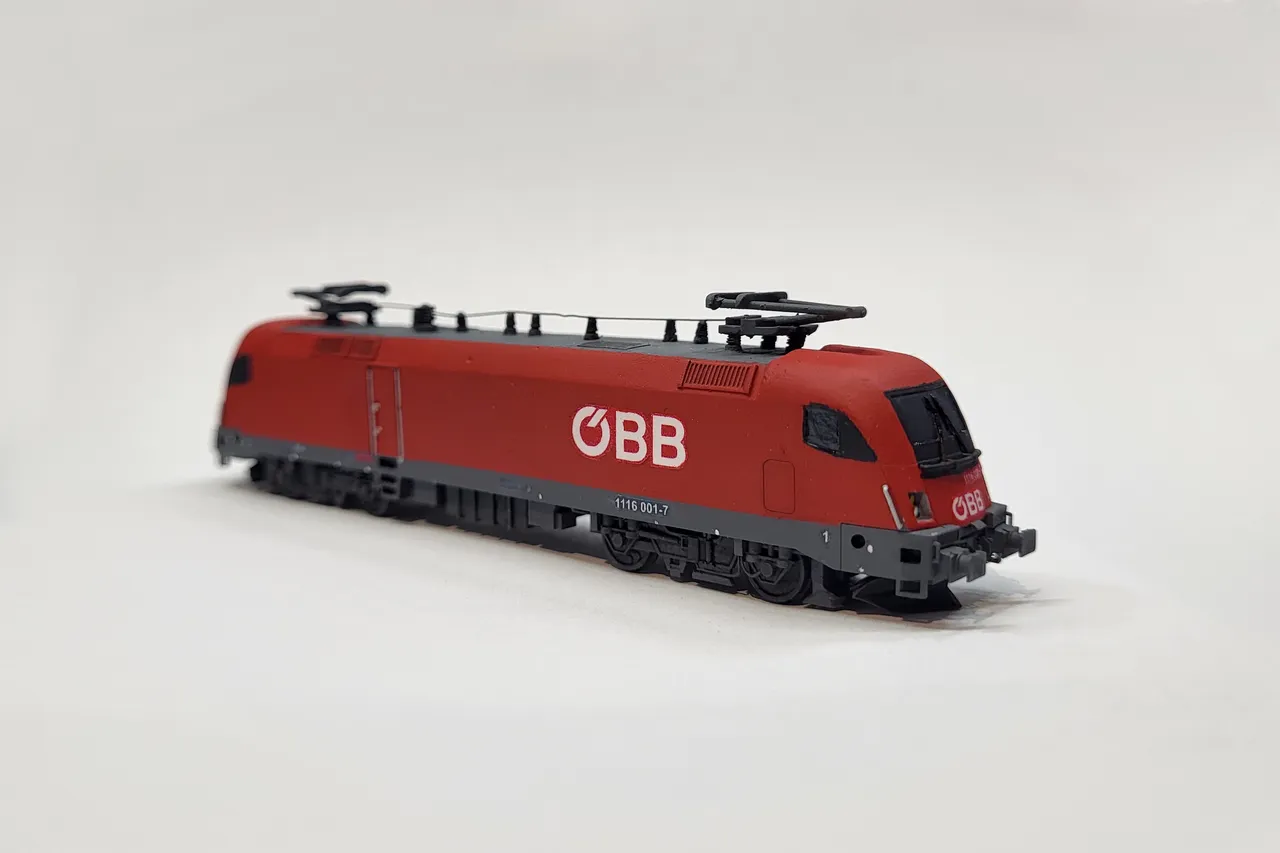 ÖBB 1116 Model Train - Siemens ES64U2 - 1:160 by MRLLRM | Download