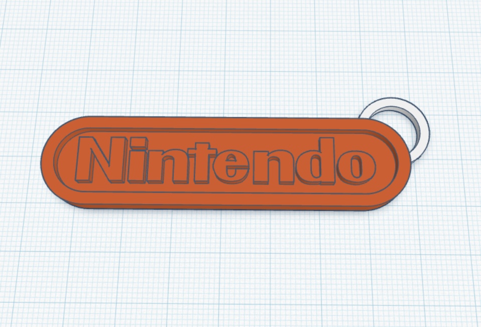 Nintendo Logo Keychain