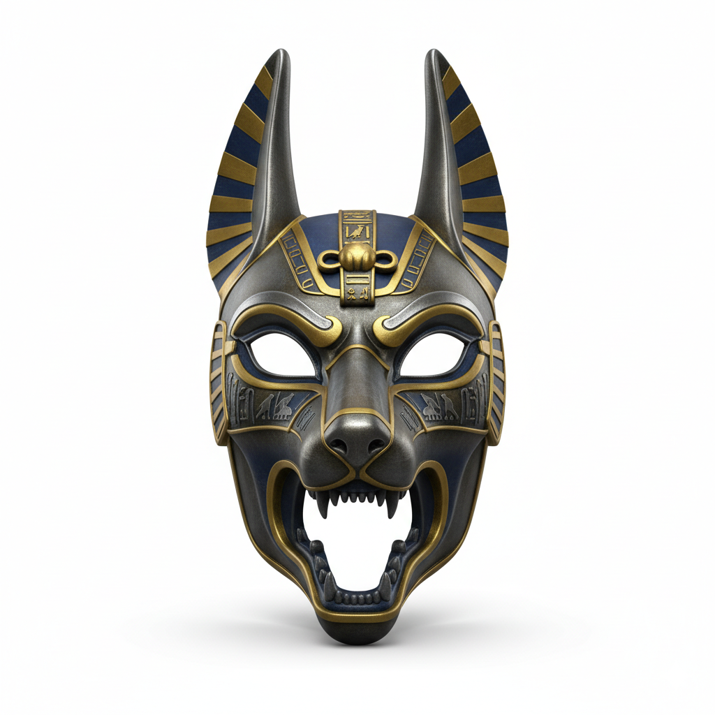 Egyptian Anubis King, mask, cosplay, wearable, costume, face, helmet