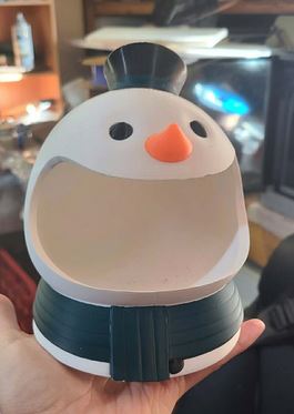 Christmas Snowman Candy Bowl