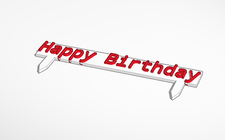 Happy Birthday Cake Topper