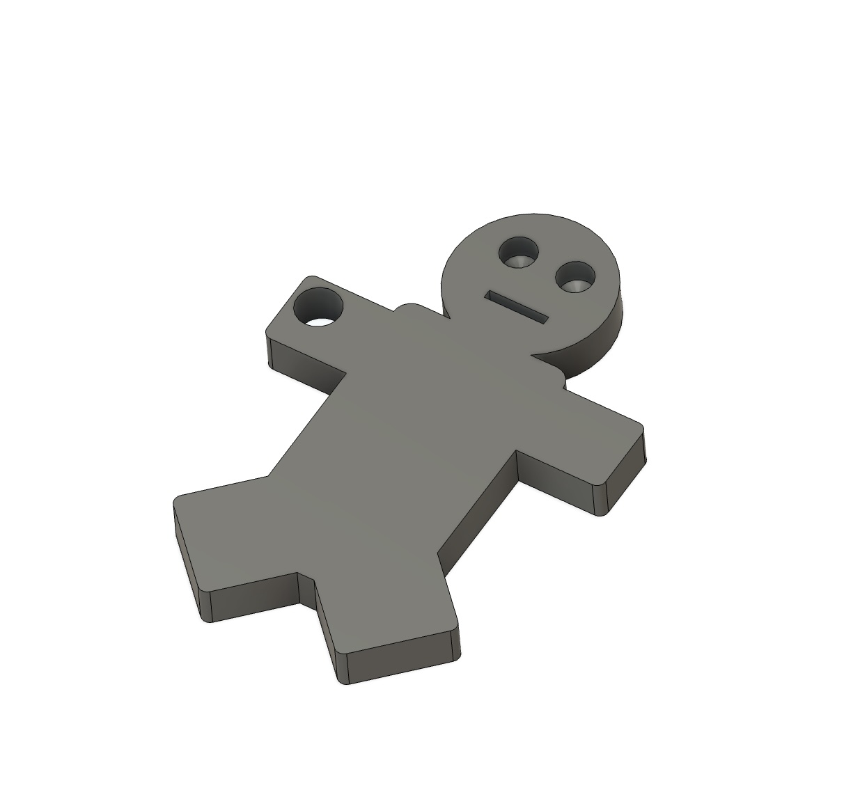 gingerbread man keychain and ornament
