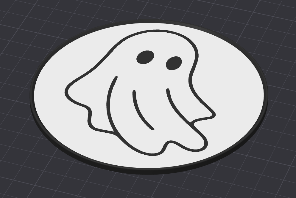 Cute Ghost Drinks Coaster — thumbnail 2