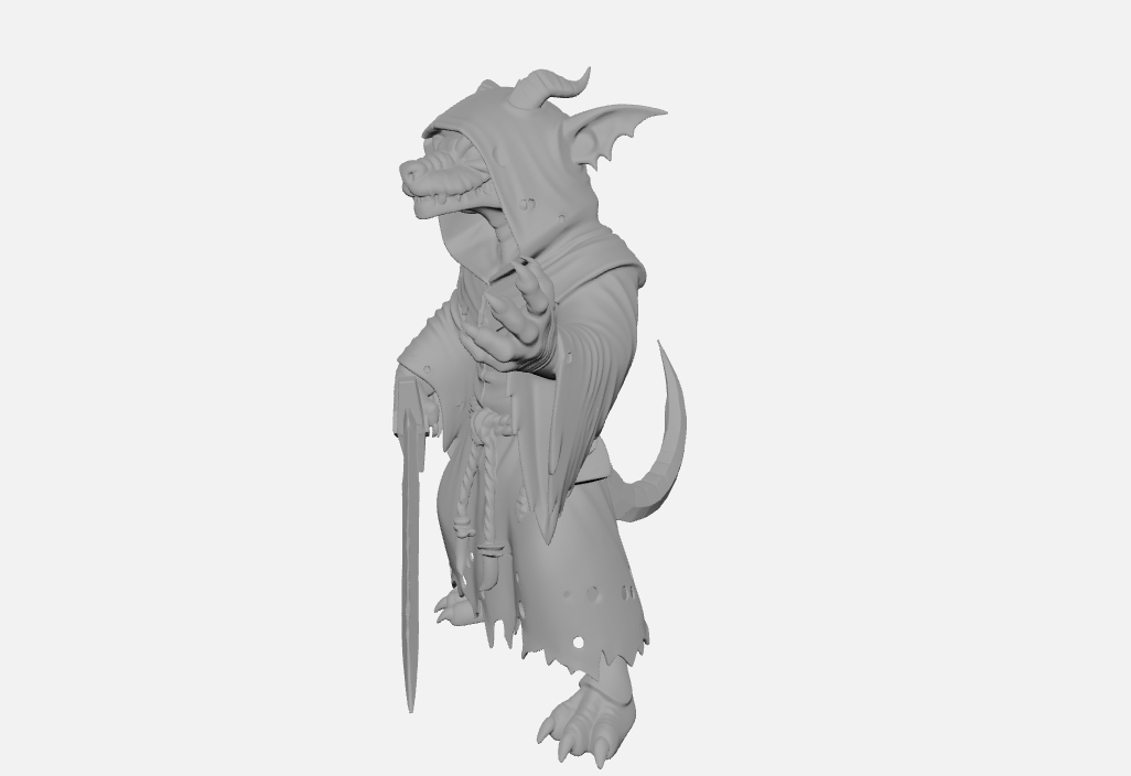 Kobold Swordsman - DnD mini — thumbnail 3