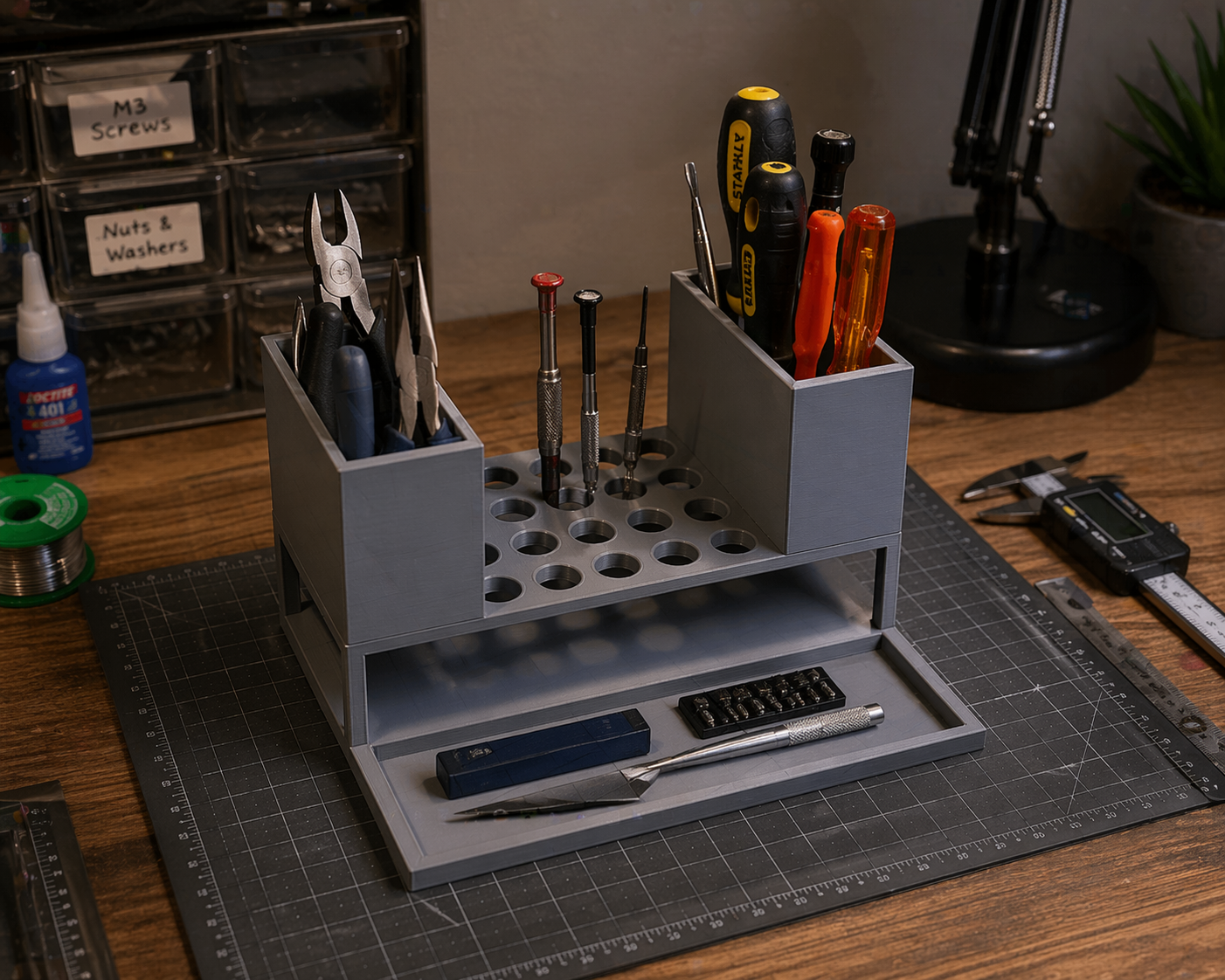 Gridfinity Tool holder (STURDIER VERSION AVAILIBLE)