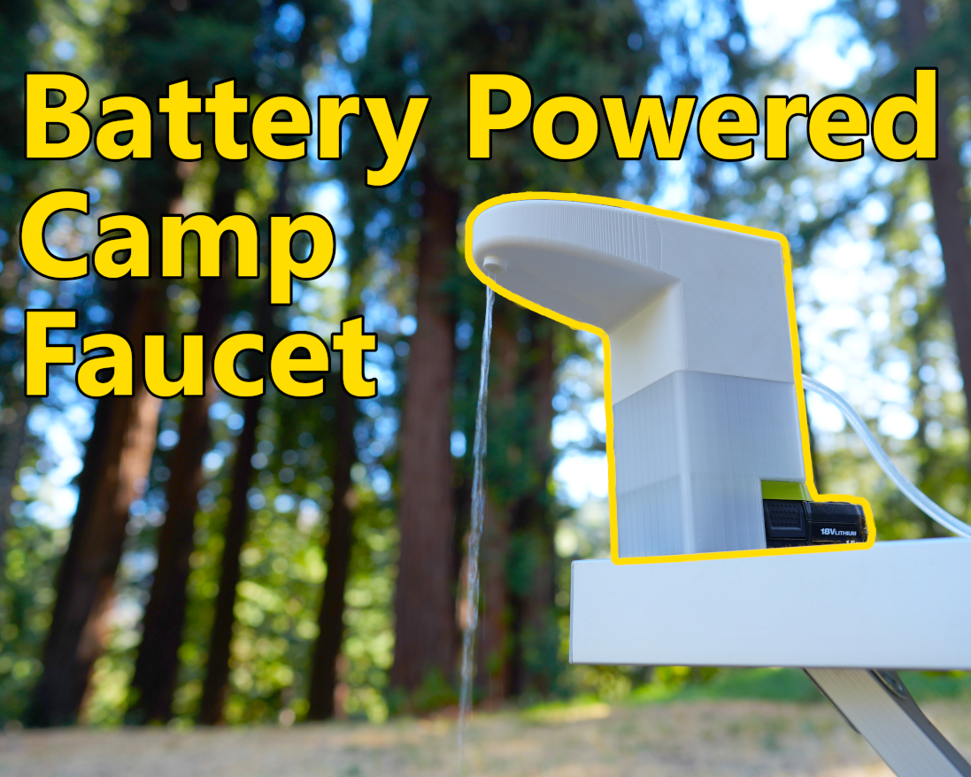 Power tool powered Camp Faucet - DIY Dometic Faucet