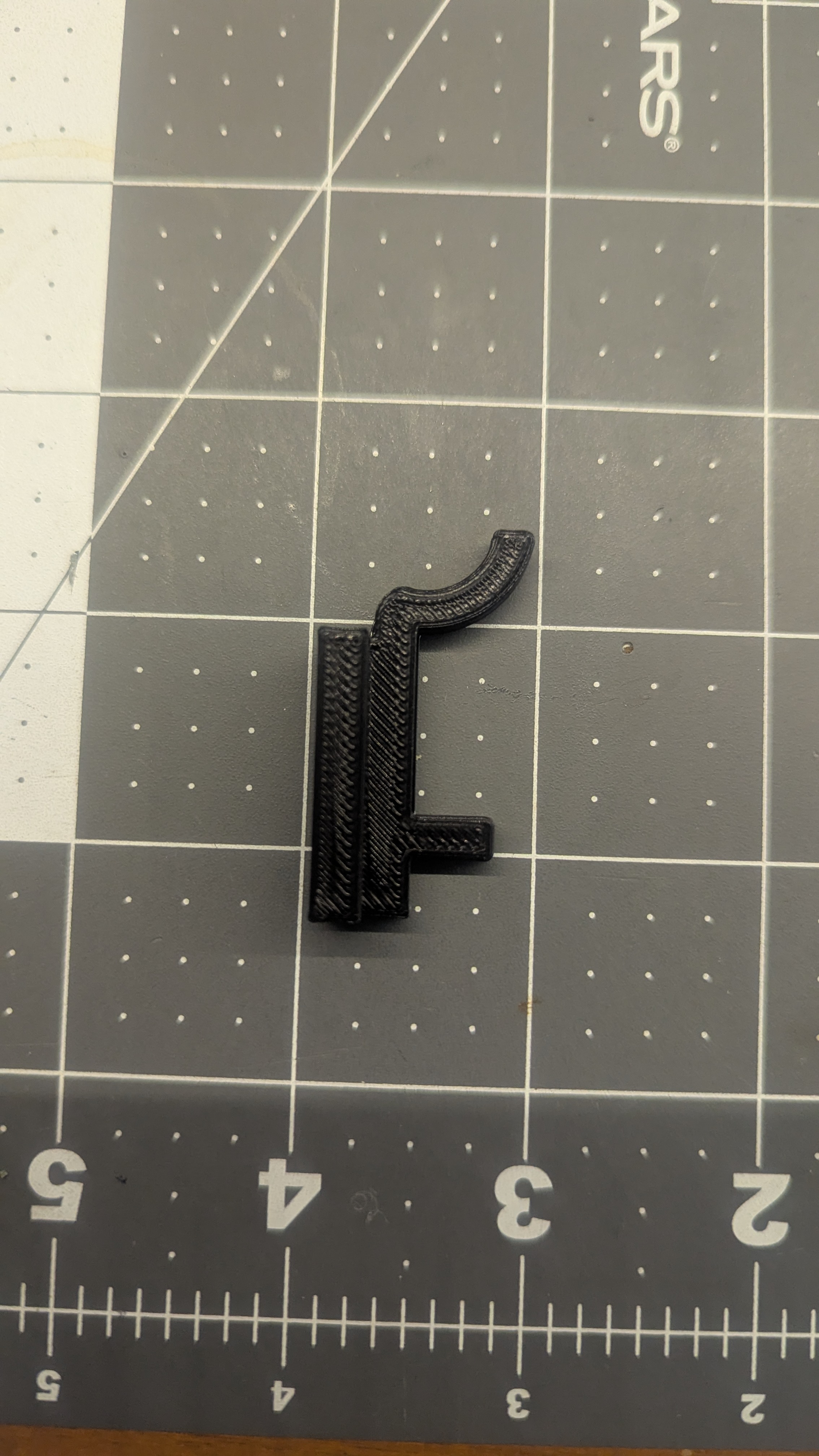 universal peg board peg for Pinnacle metal pegboard 3D model thumbnail