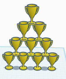Trophy stacker