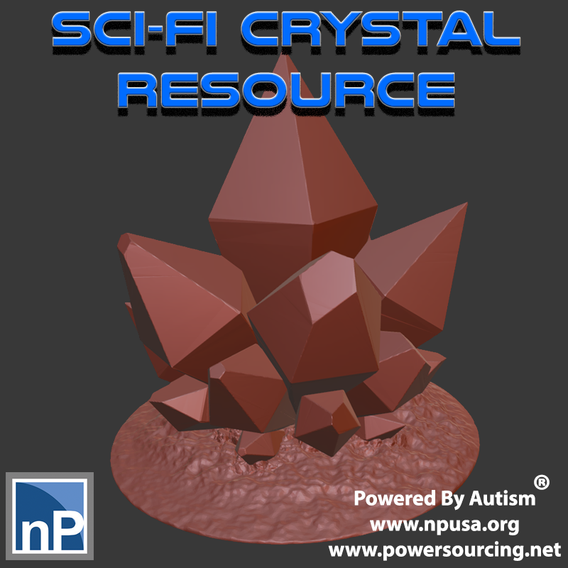 Sci-Fi Crystal Terrain / Resource