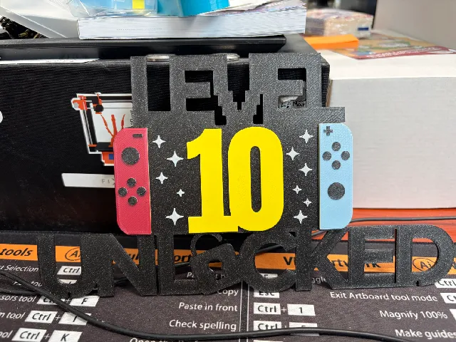 Nintendo cake topper