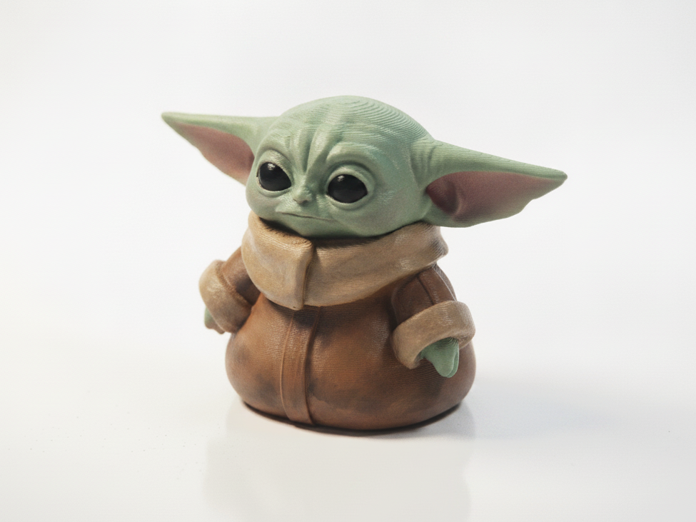 Cute Grogu Figurine Chibi Star Wars 3D Printable