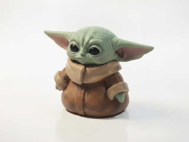 Cute Grogu Figurine Chibi Star Wars 3D Printable