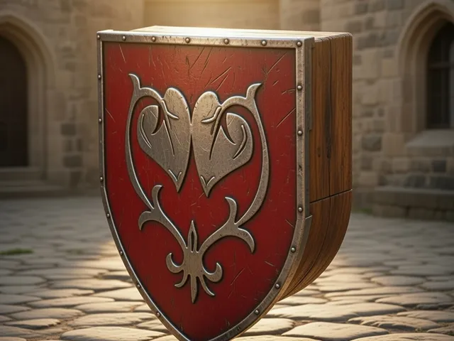 Medieval Heraldic Wall Shield – Modular Decorative Storage Box (No Supports)