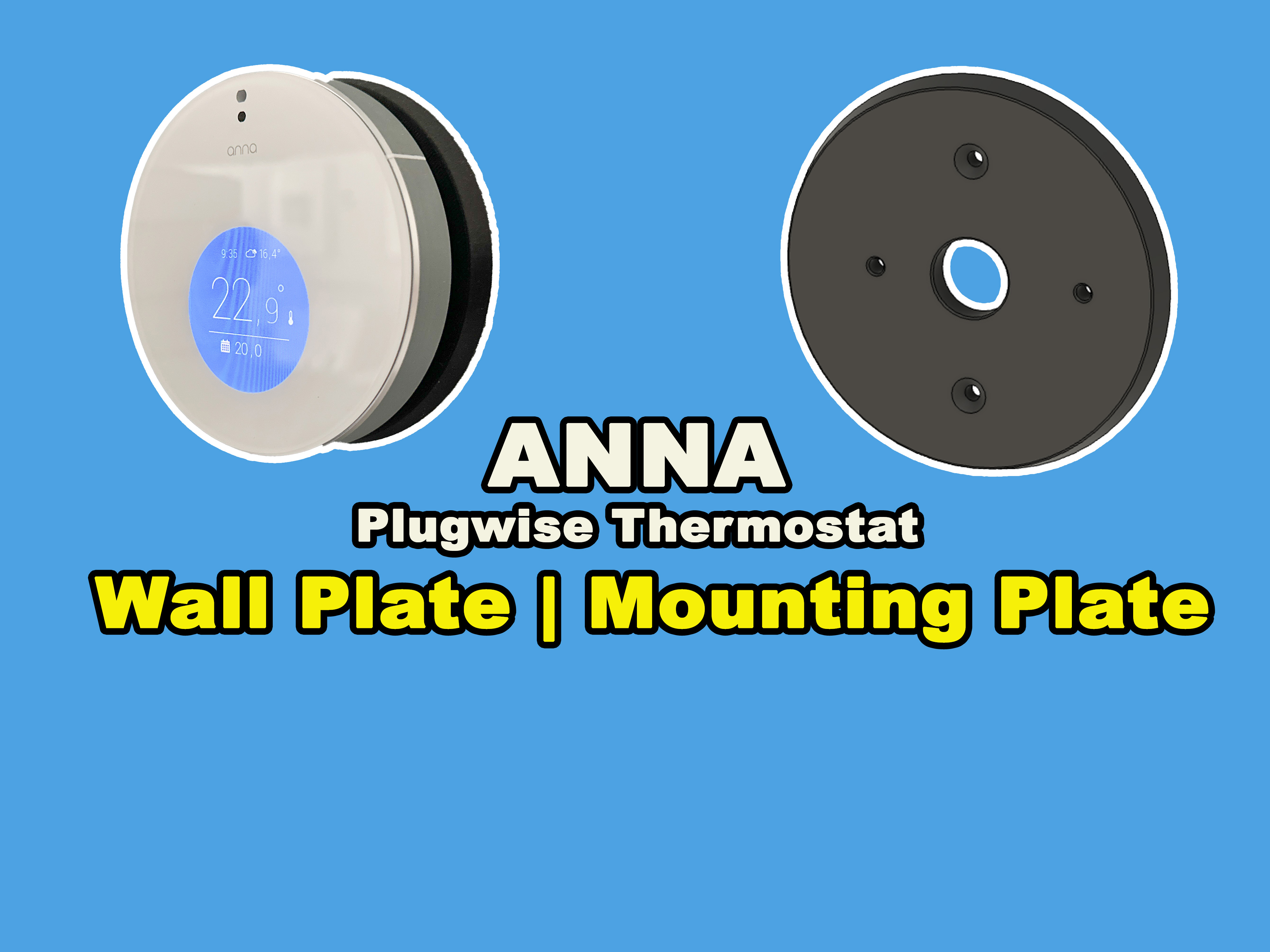 ANNA [Plugwise thermostat] wall plate | mounting plate