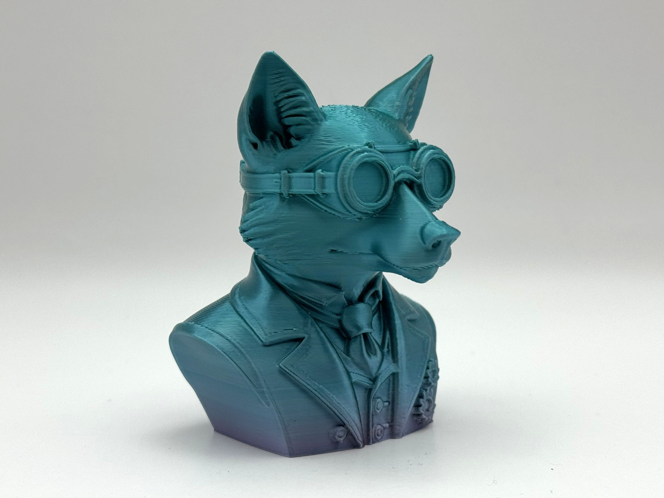 Miniatura 6 do modelo 3D Steampunk Fox Bust