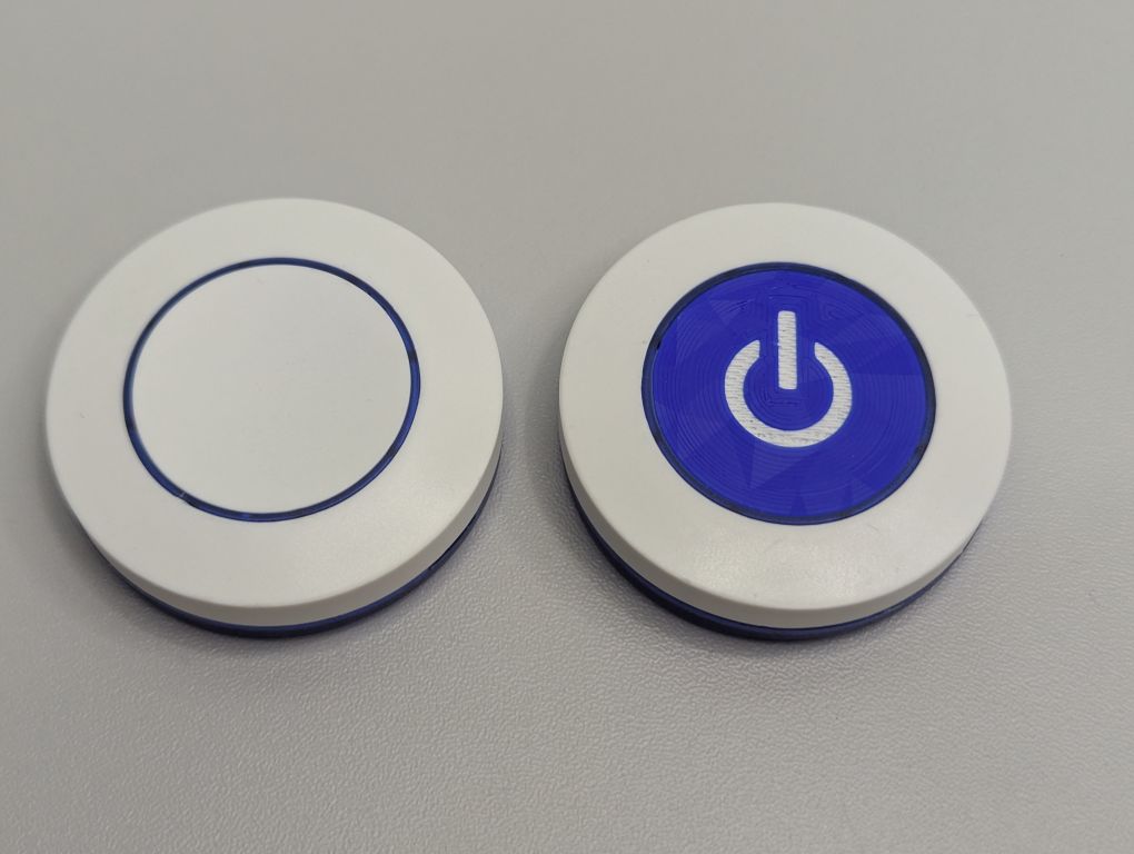 Button plate replacement for round 315/433 MHz remotes