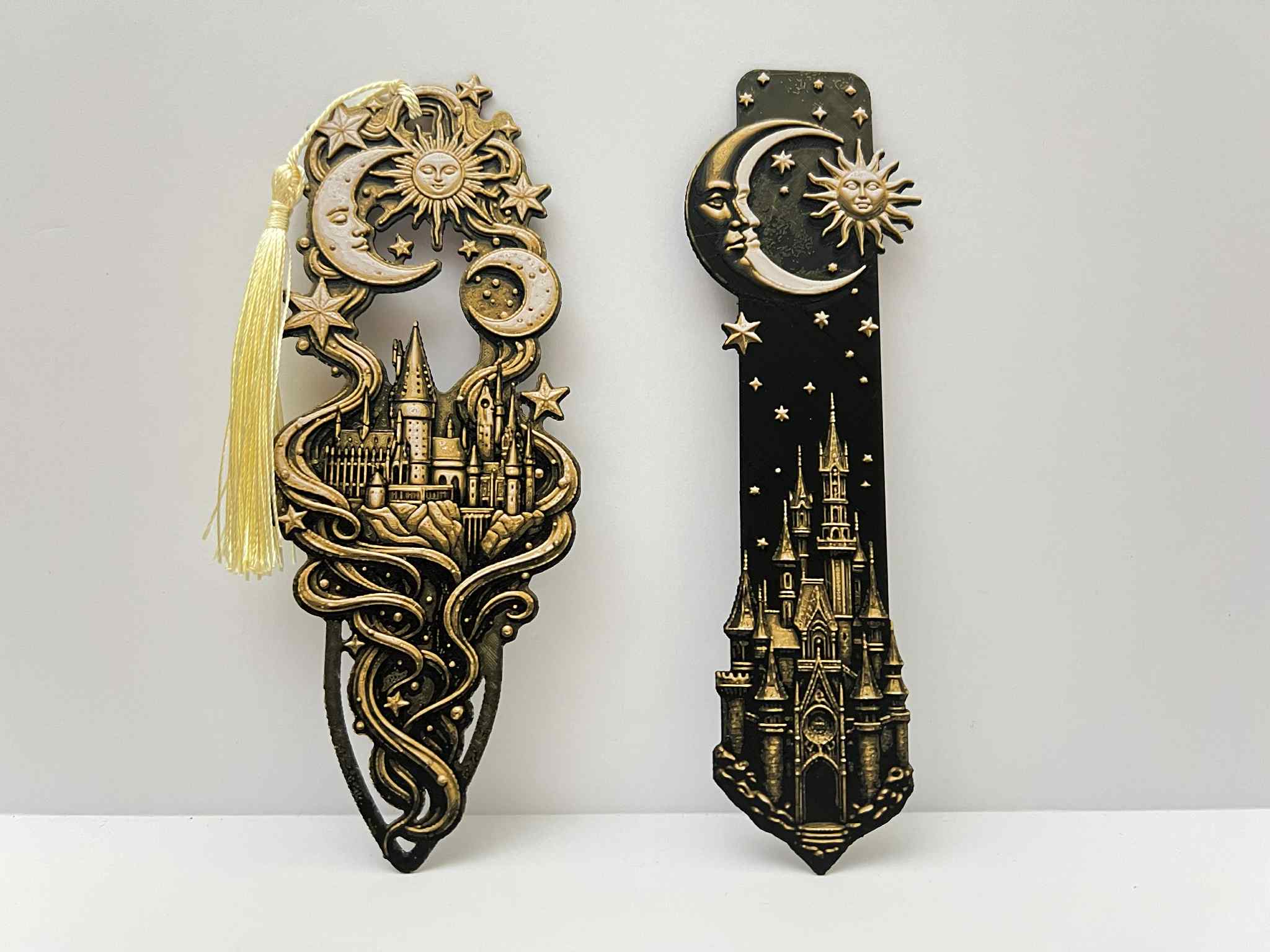 Hogwarts & Cinderella Castle - Celestial Bookmarks