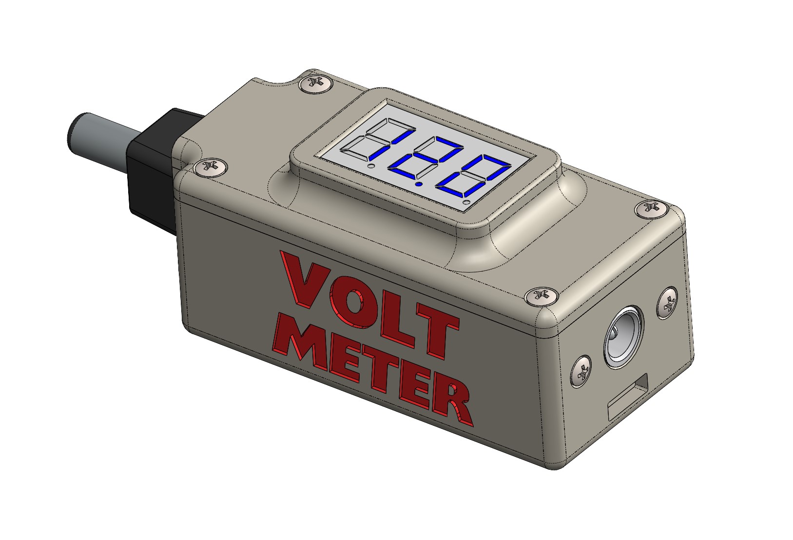 Mini Volt-Meter housing USB micro