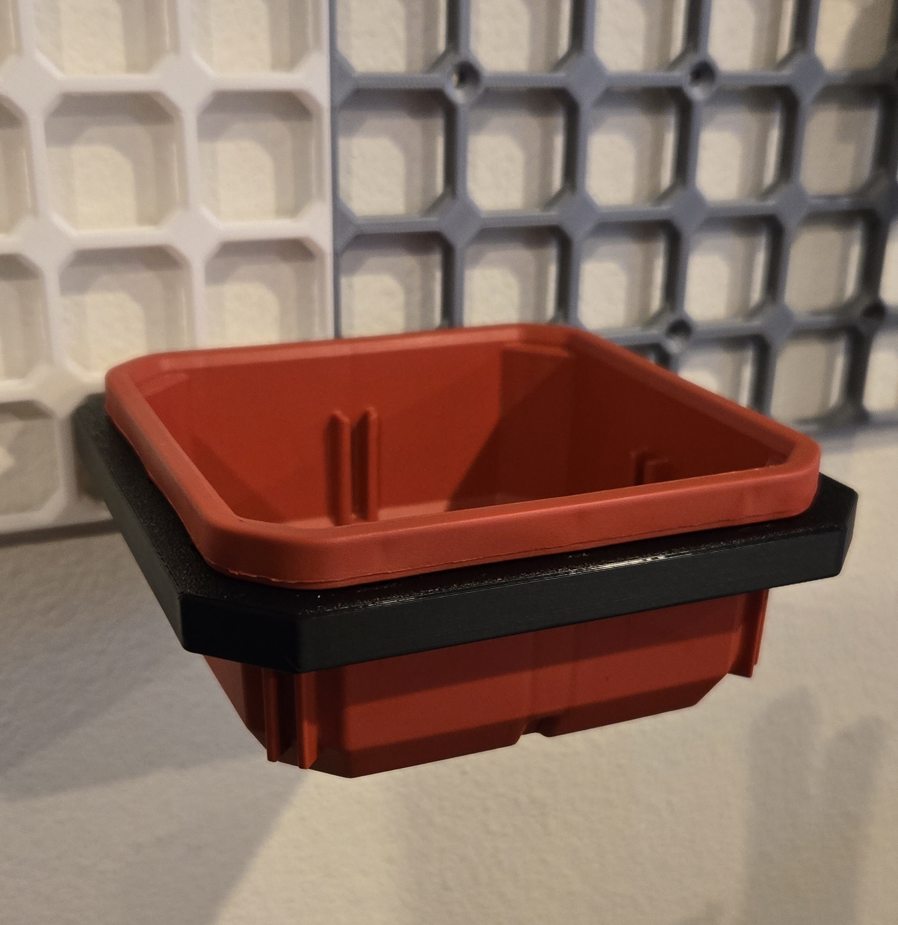 openGrid Milwaukee Packout Bin Holder 3D model thumbnail