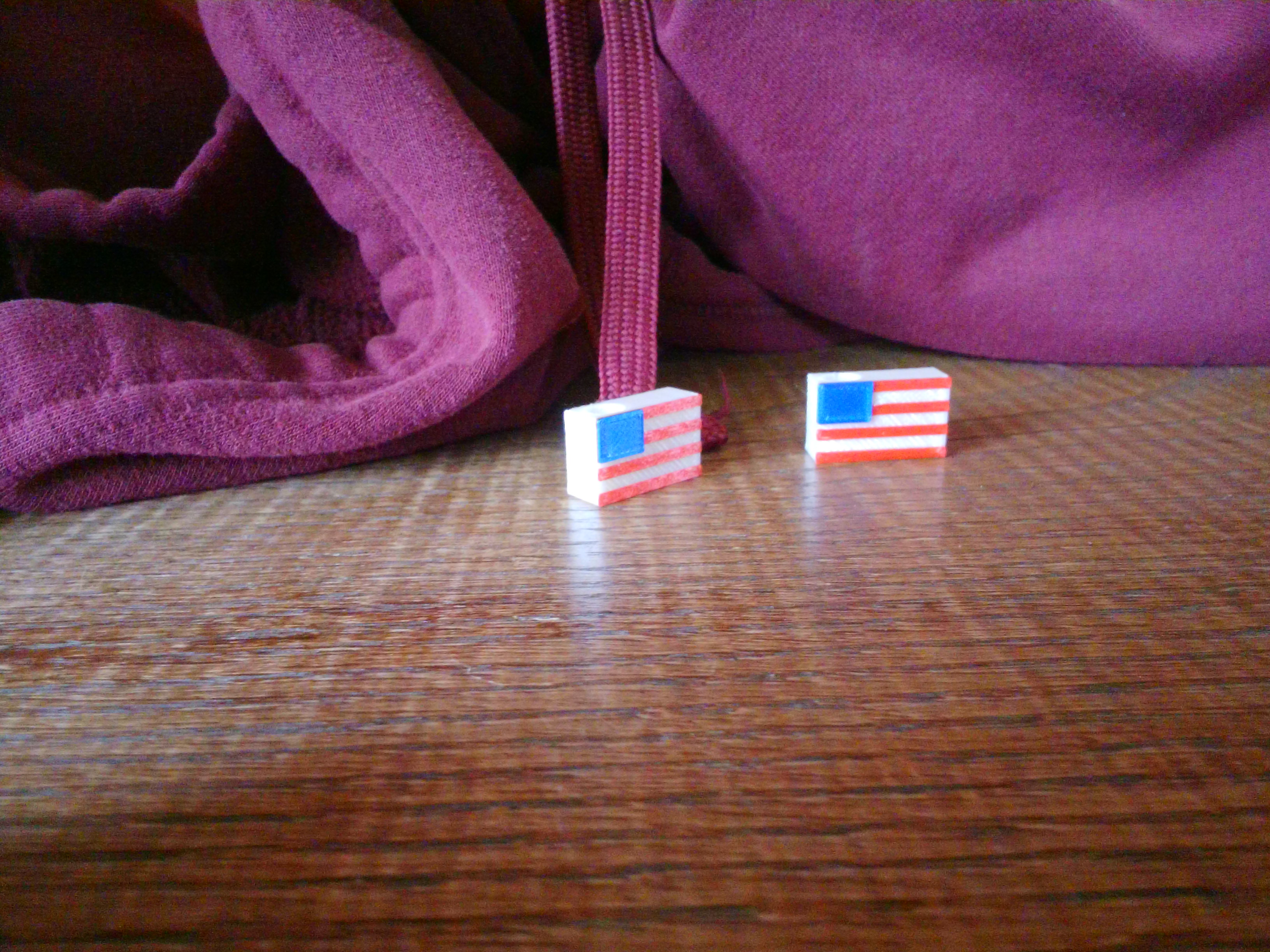 American Flag Bead