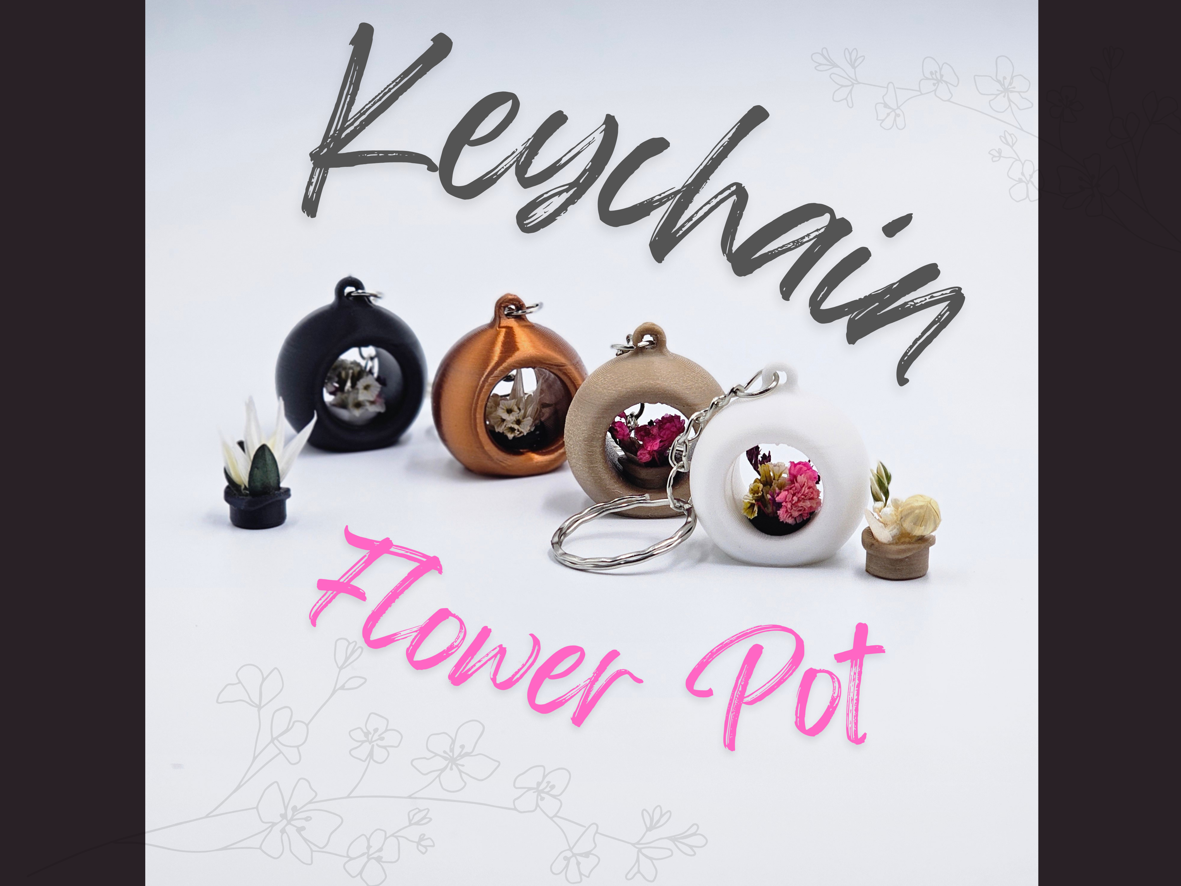 Keychain Flowerpot