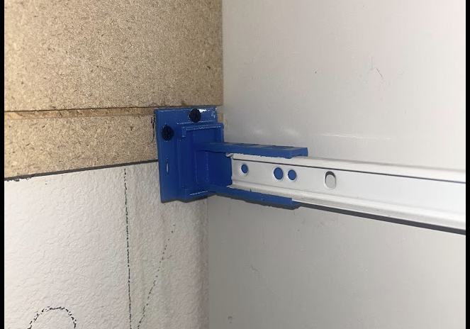 slider drawer back anchor 3D model