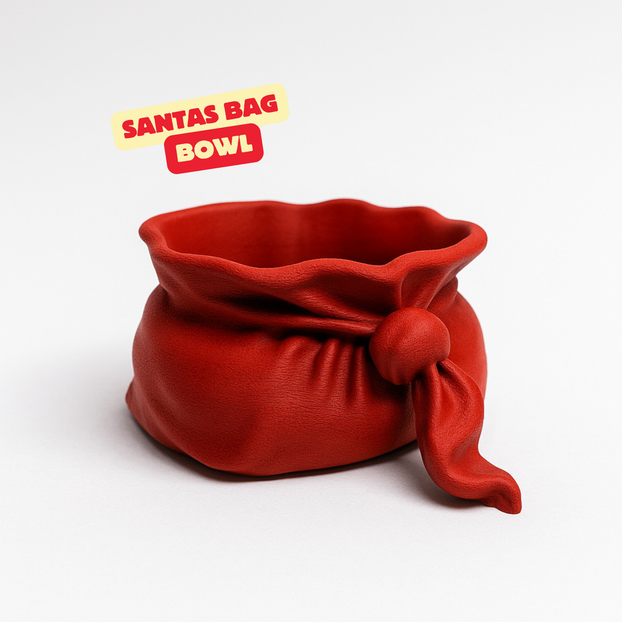 SANTAS BAG BOWL / CHRISTMAS CANDY BOWL / HOMEDECOR