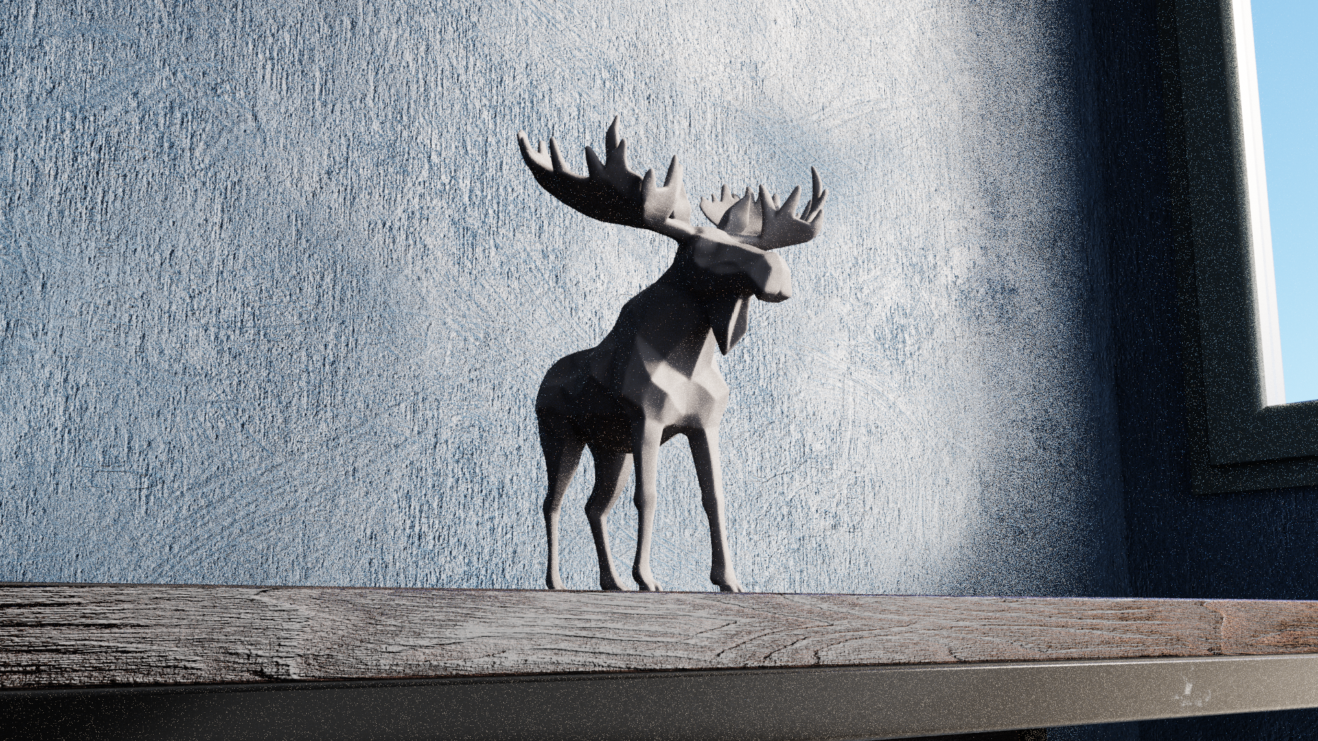 Miniatura 2 do modelo 3D Low Poly Moose
