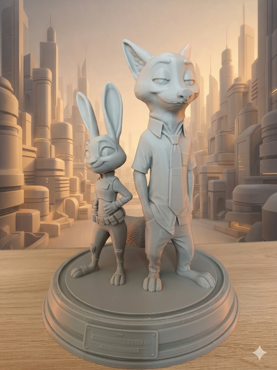 ZOOTOPIA - Nick and Judy 3D model