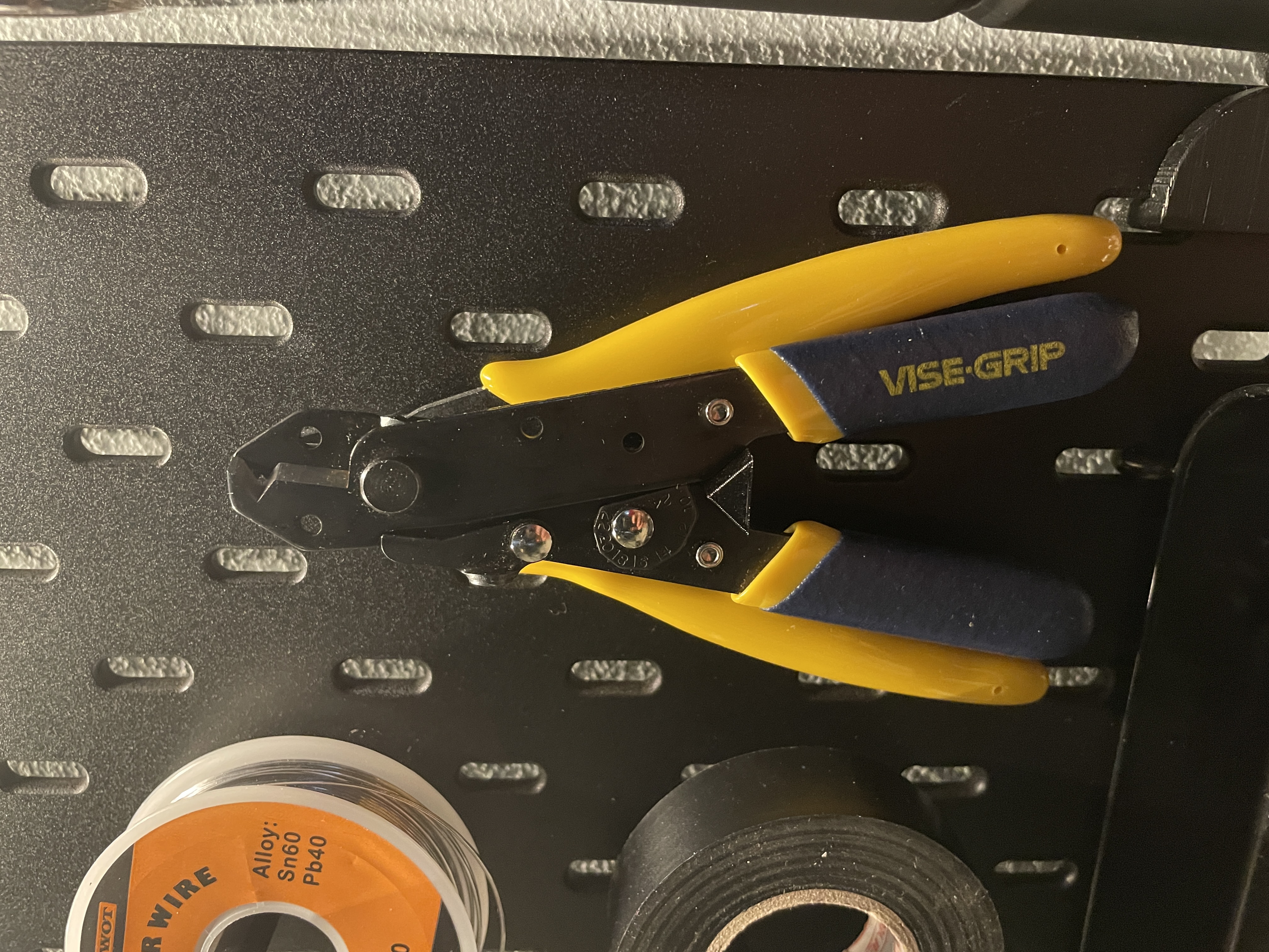 Skadis Side Cutter and Wire Stripper Holder