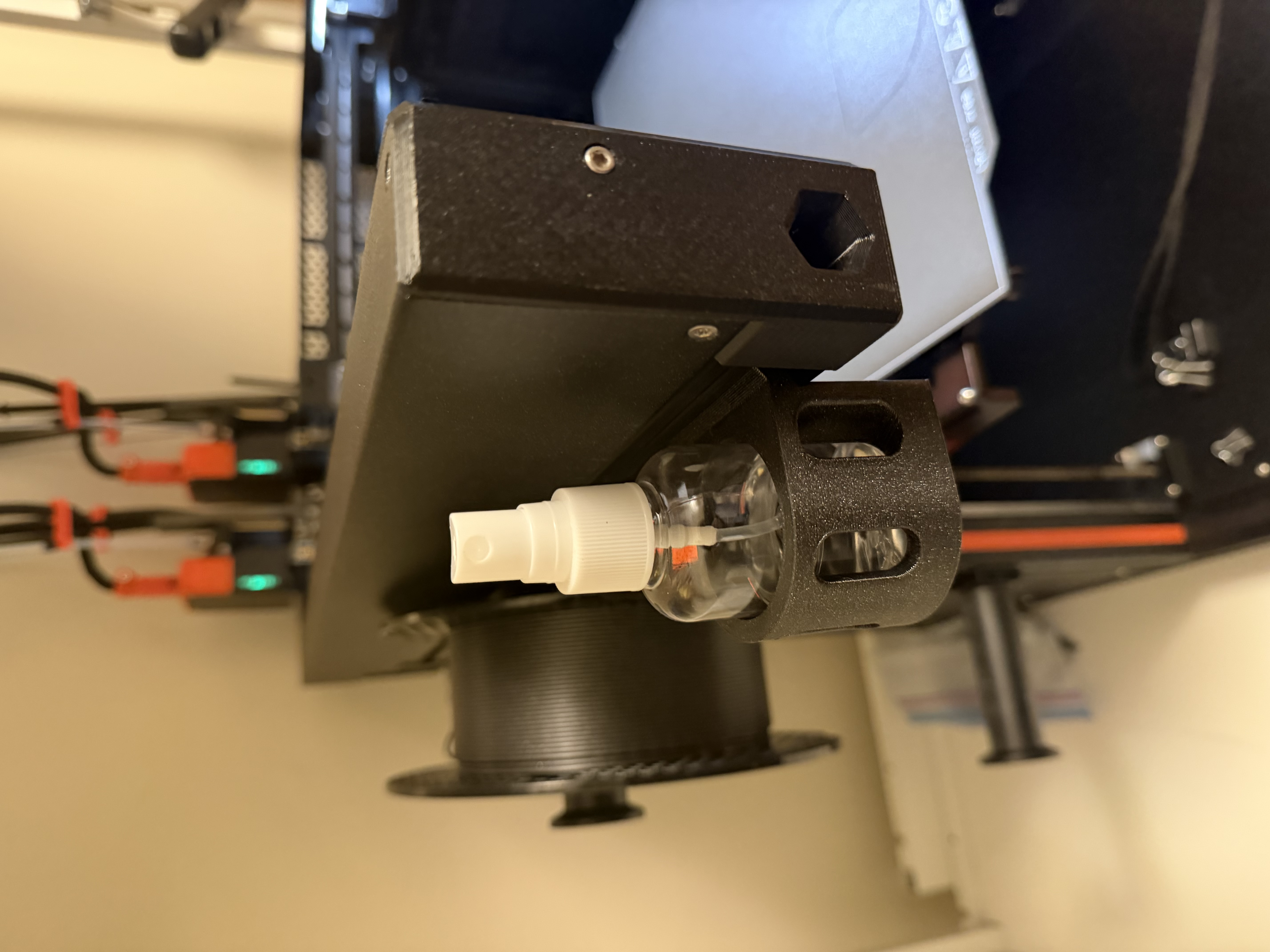 Prusa XL alcohol spray bottle holder