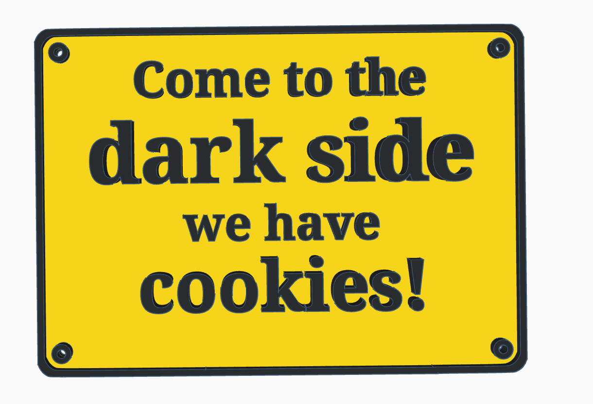 Come to the dark side, we have cookies
