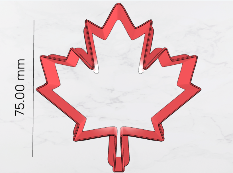 Canadian Maple Leaf cookie cutter