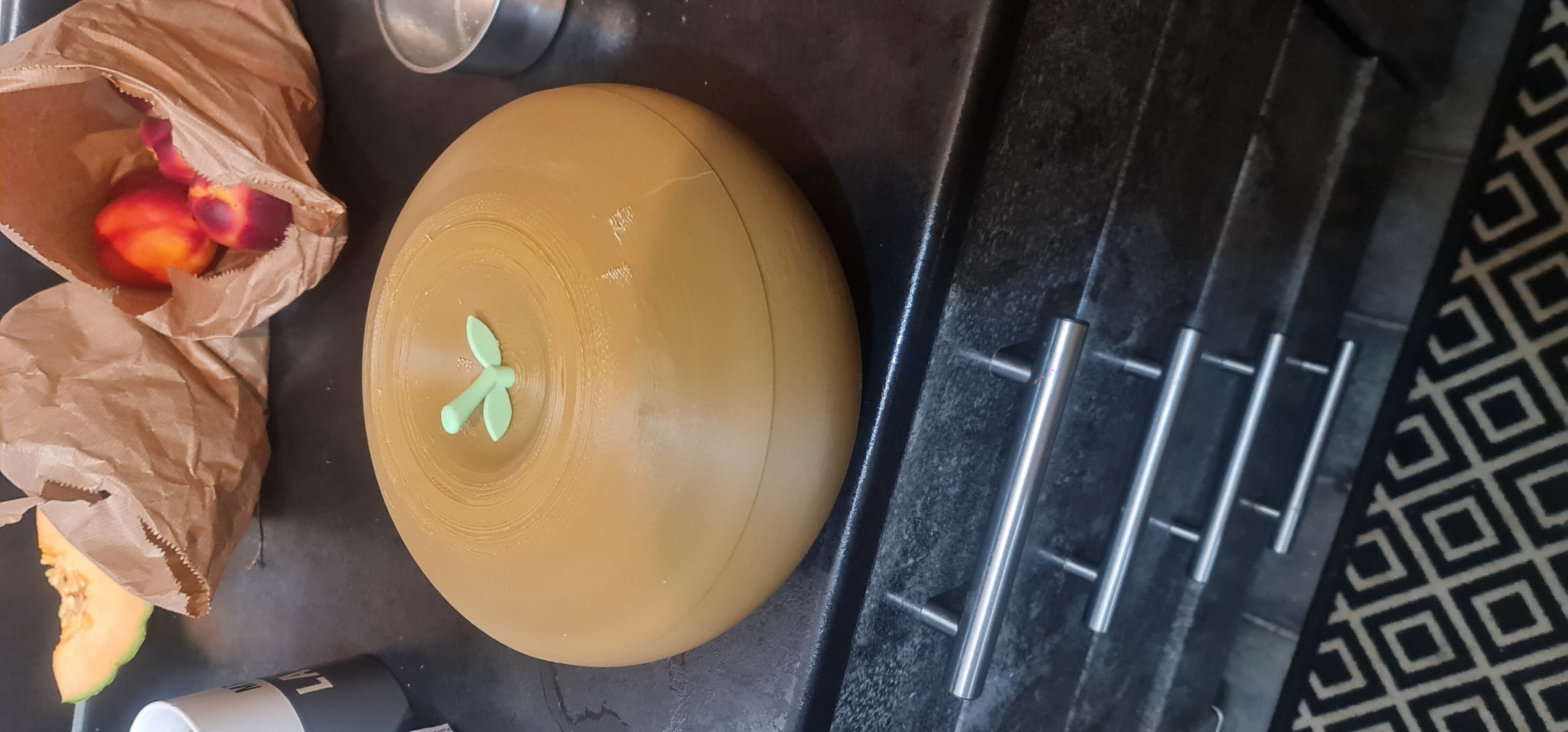 Apple shaped container