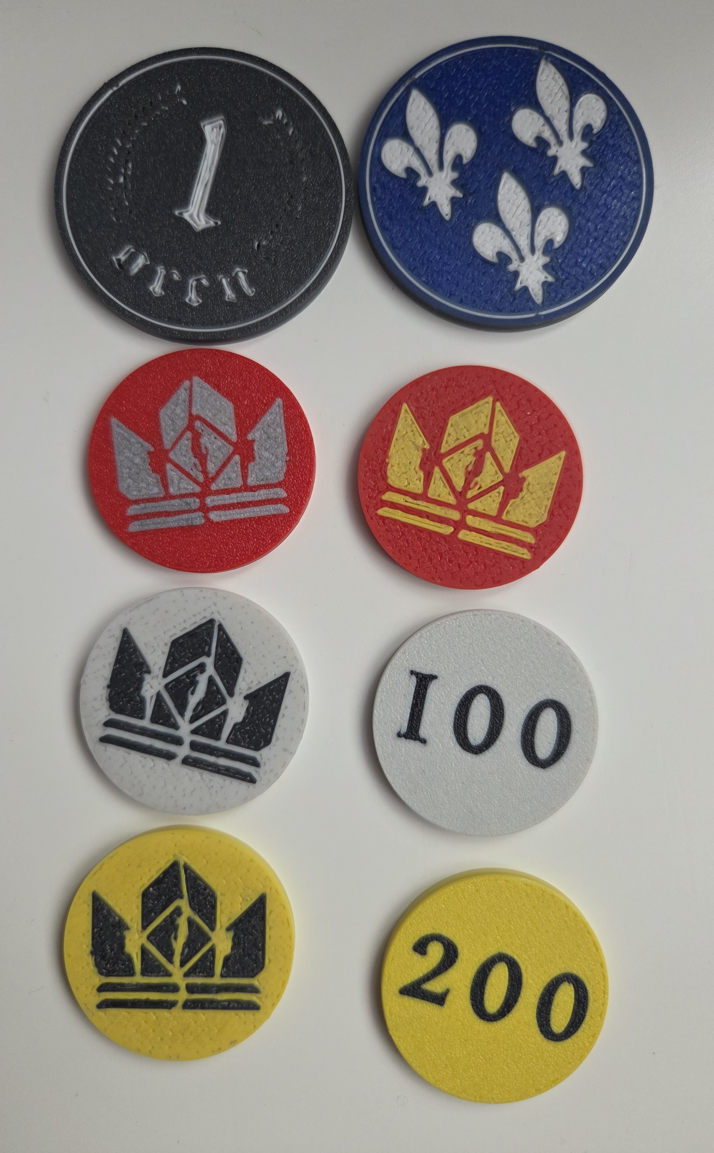 Gwent Witcher coins and player tokens