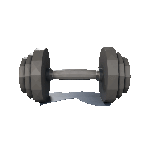 Low Poly Dumbbell — thumbnail 2
