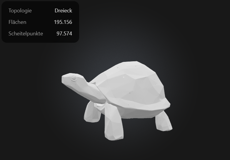 low poly turtle
