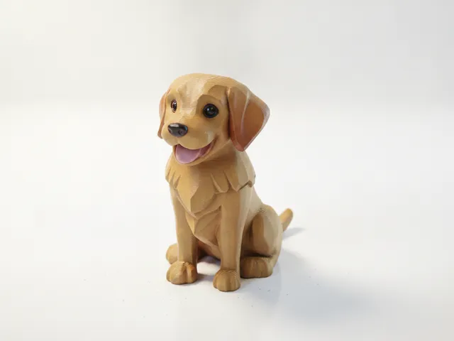 Happy Dog Figurine Animal 3D Printable