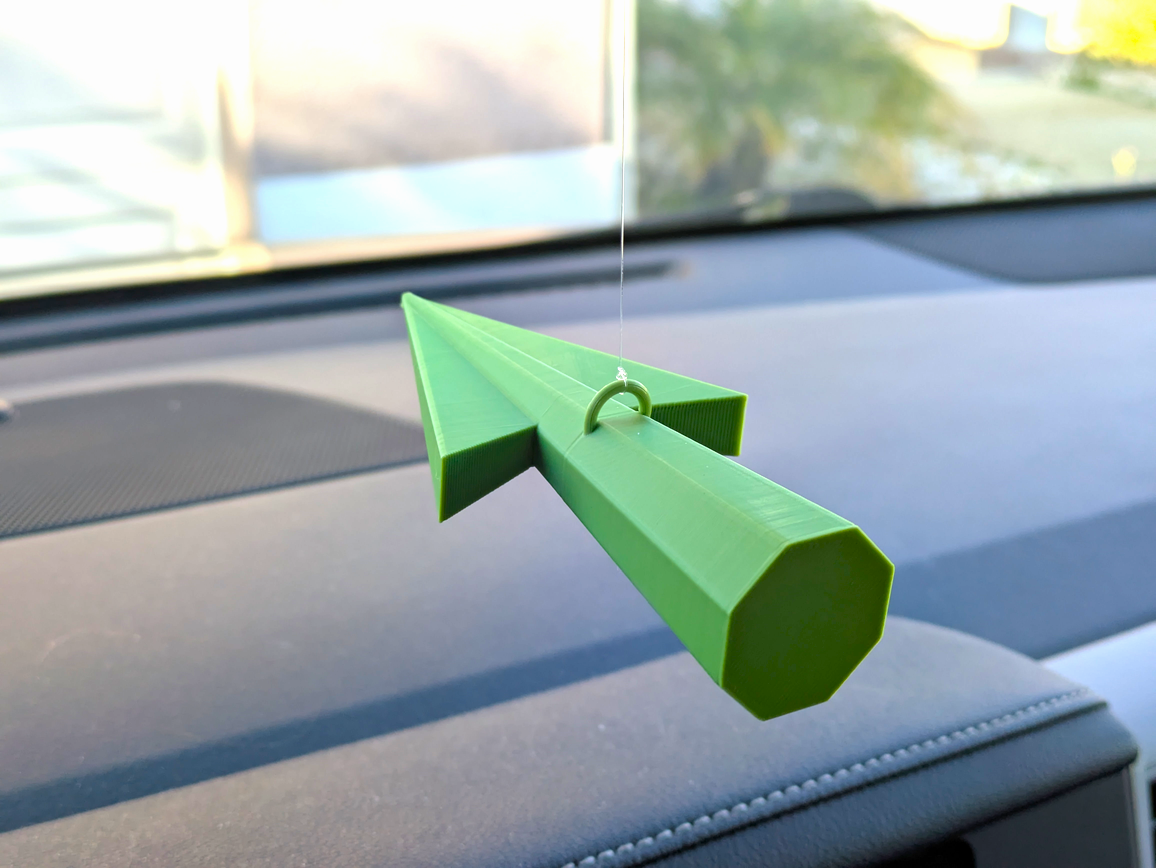 Crazy Taxi Arrow Rear-View Mirror Ornament