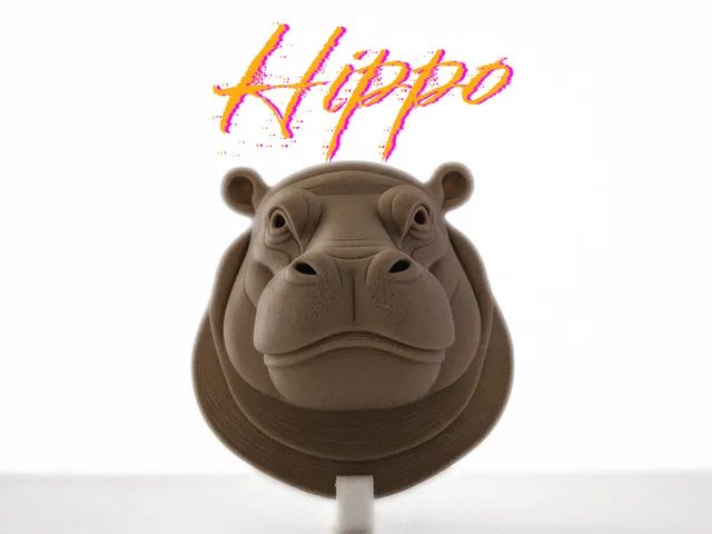 Hippo Head – Ready-to-Hang Wall Sculpture