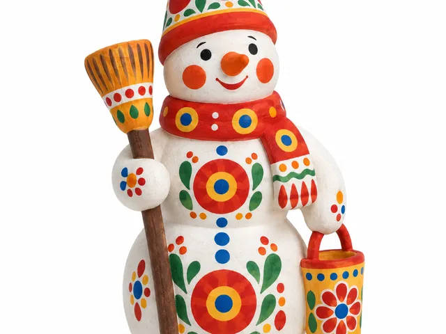Dymkovo Toy - Snowman
