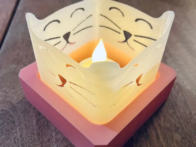 Kitty Candle Holder