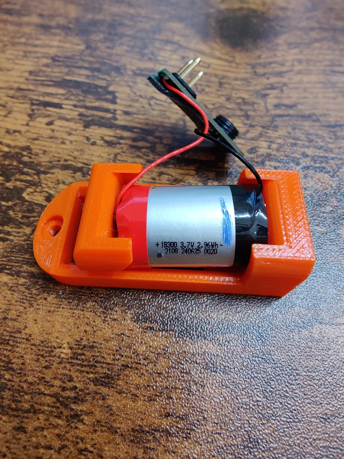 18300 battery holder 3D model thumbnail