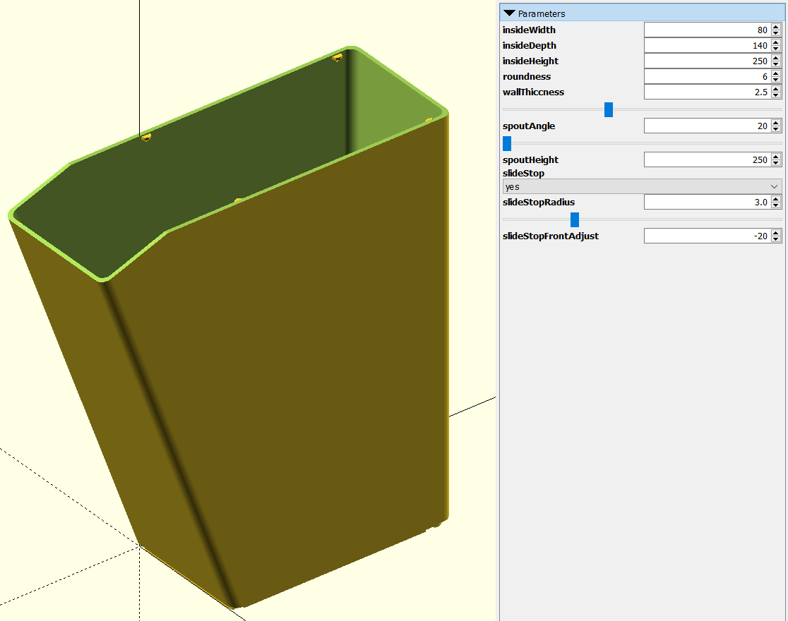 Miniatura 6 do modelo 3D Parametric stackable workshop bins