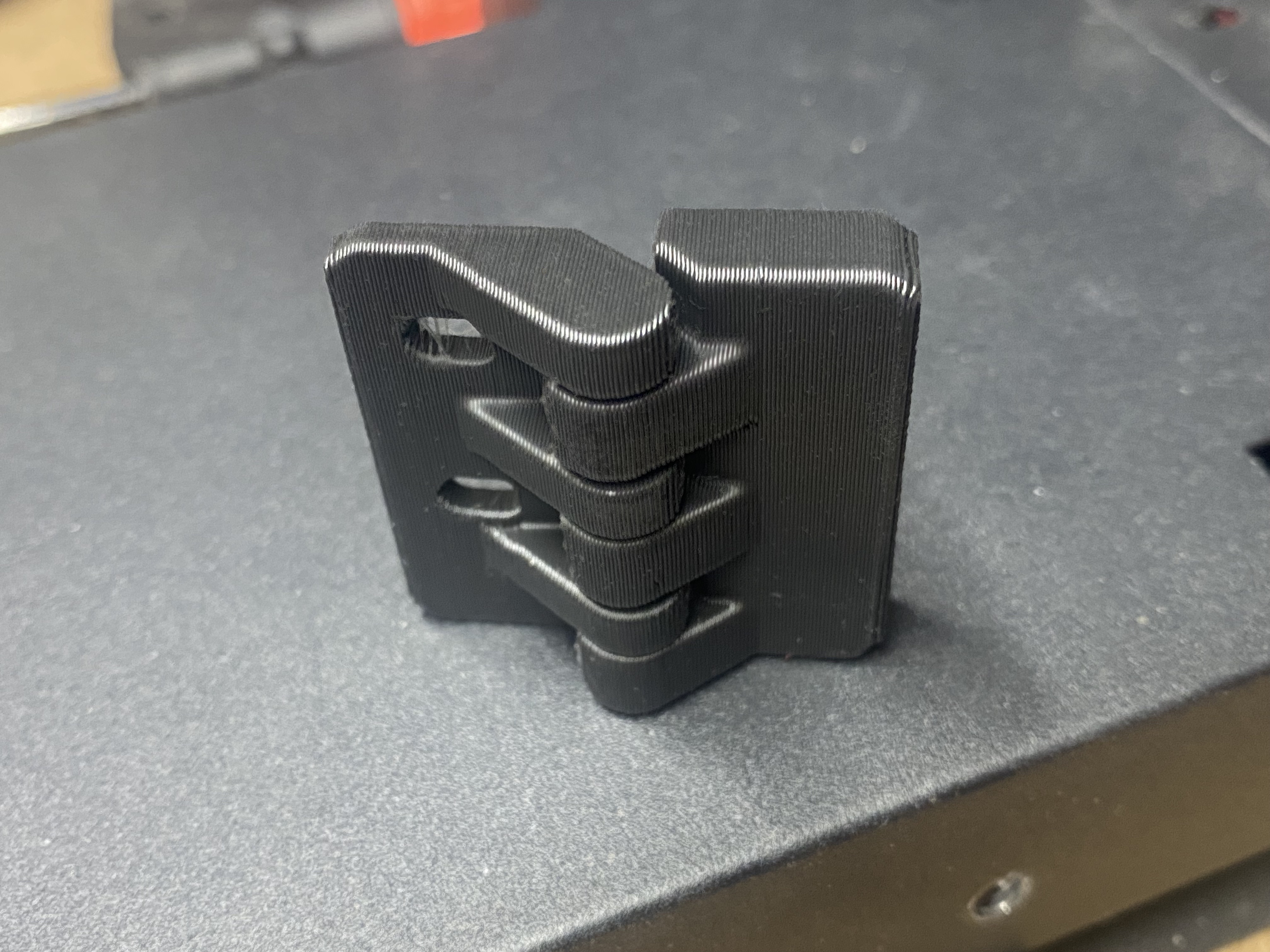 Flashforge AD5M Enclosure Hinge & Handle FOR MINIMAL ENCLOSURE - remixed to be easier to open and use (print-in-place Door Hinge) v3 — thumbnail 2