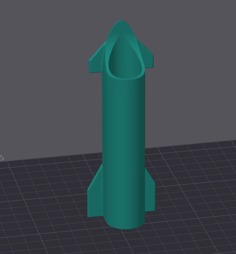 Starship spacex toothbrush holder